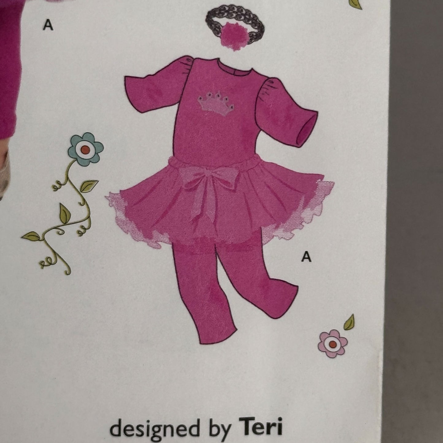 Simplicity Sewing Pattern 1711 Doll Clothes Clothing 18 Inch Dress Leggings UC Headband