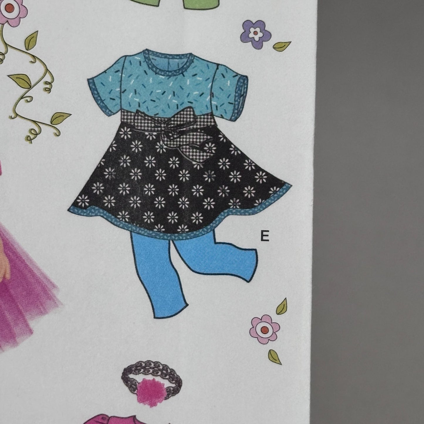 Simplicity Sewing Pattern 1711 Doll Clothes Clothing 18 Inch Dress Leggings UC Headband
