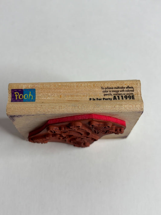 Rubber Stampede Rubber Stamp Winnie The Pooh Piglet Birthday P is for Party Hat