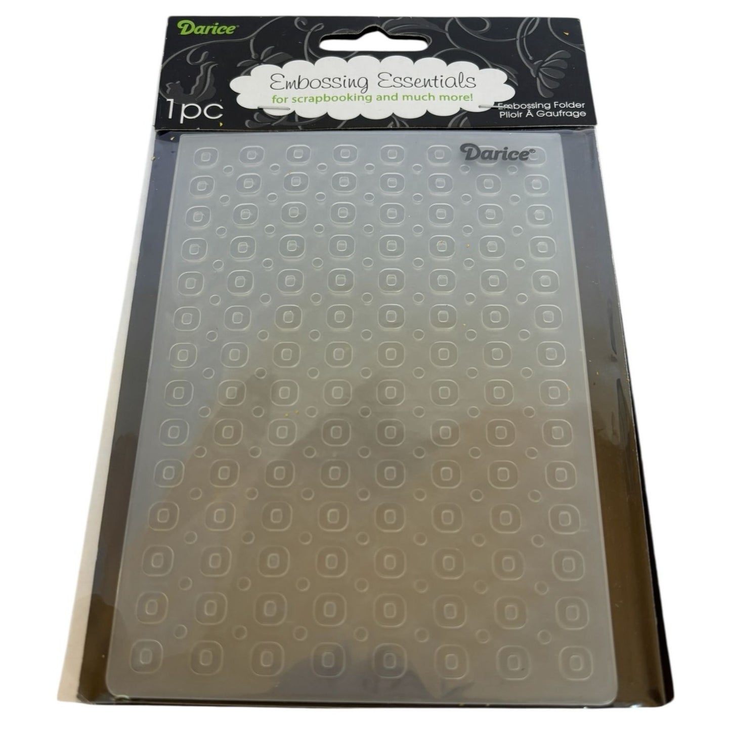 Darice Embossing Folder Circle Pattern Scrapbooking Card Making Background New