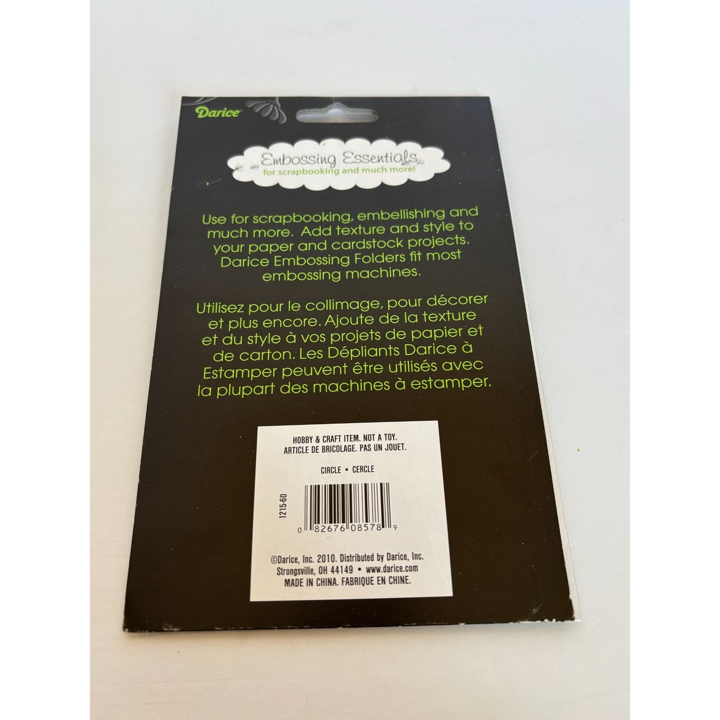 Darice Embossing Folder Circle Pattern Scrapbooking Card Making Background New