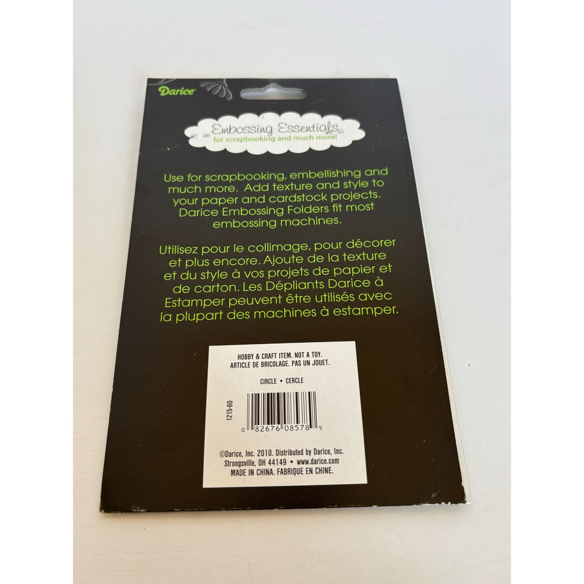 Darice Embossing Folder Circle Pattern Scrapbooking Card Making Background New