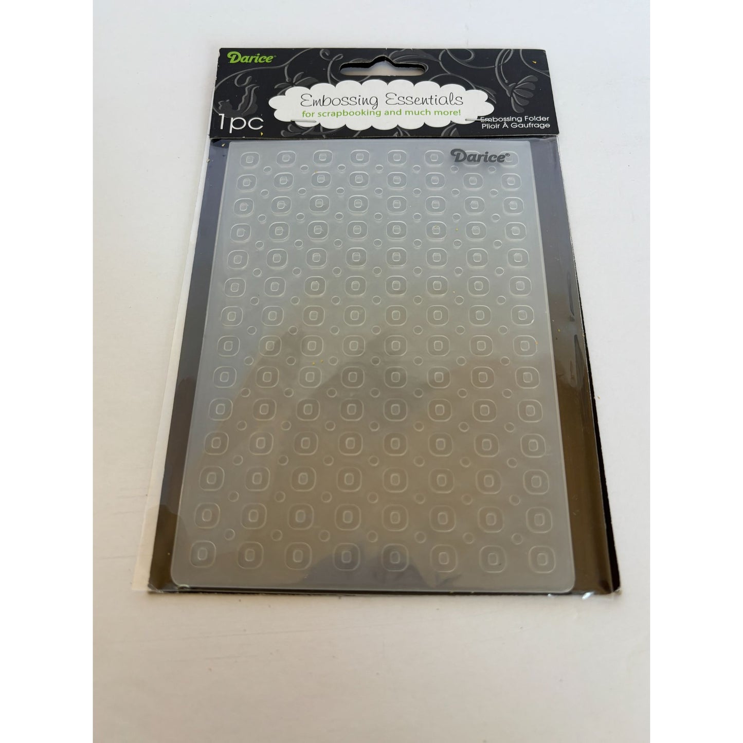 Darice Embossing Folder Circle Pattern Scrapbooking Card Making Background New