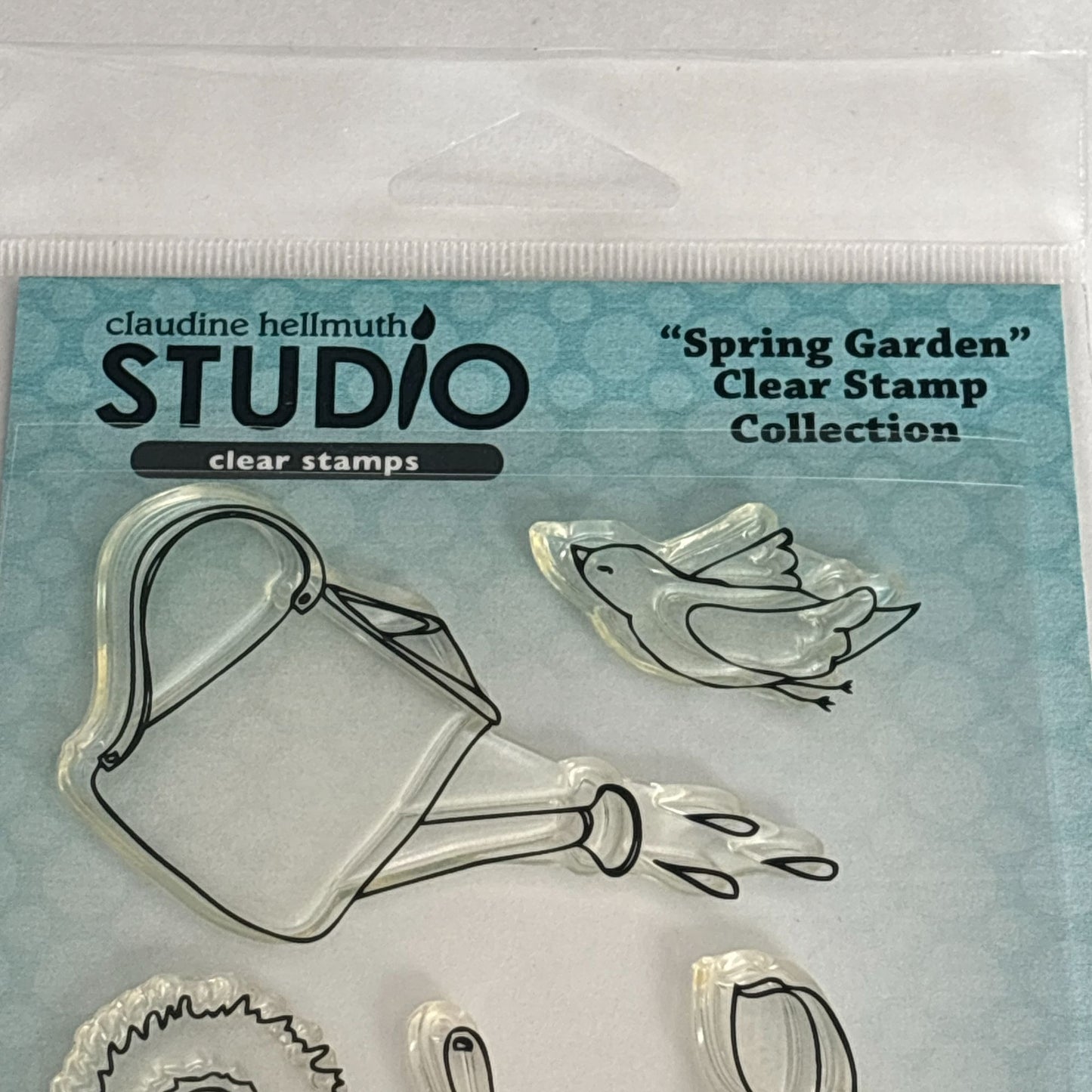 Stampers Anonymous Clear Stamp Set Spring Garden Tools Bird Claudin Hellmuth Cardmaking Gardener Gardening