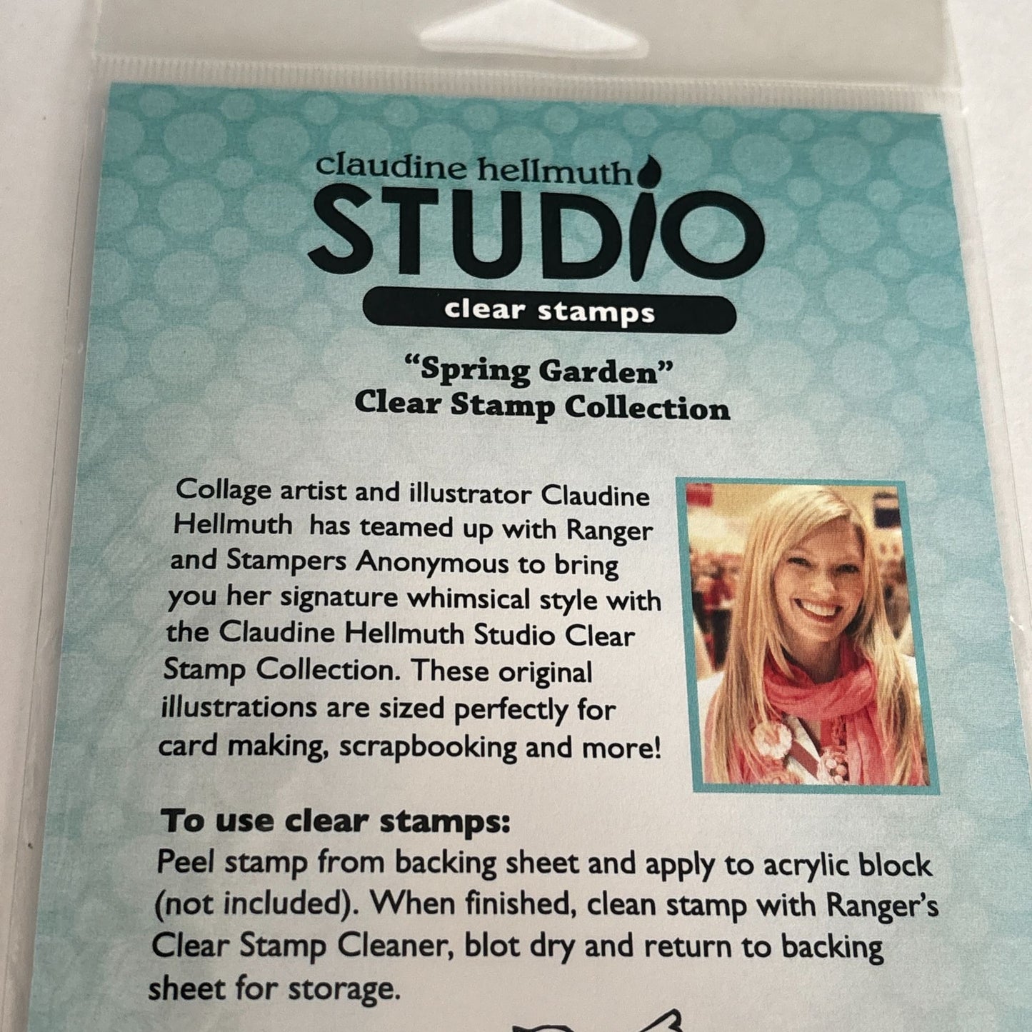 Stampers Anonymous Clear Stamp Set Spring Garden Tools Bird Claudin Hellmuth Cardmaking Gardener Gardening
