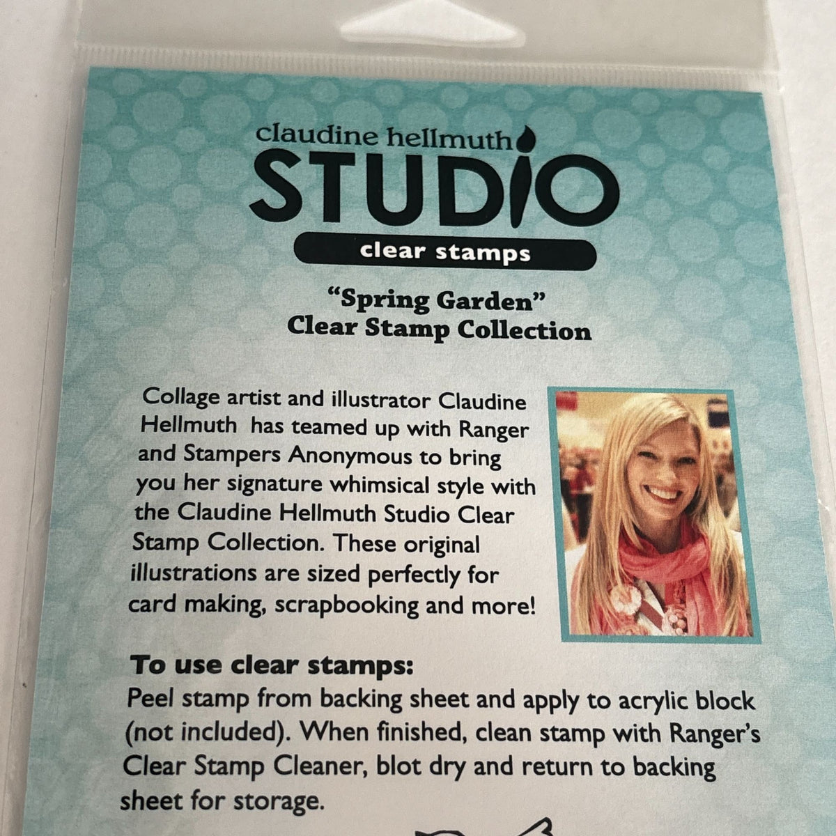 Stampers Anonymous Clear Stamp Set Spring Garden Tools Bird Claudin Hellmuth Cardmaking Gardener Gardening