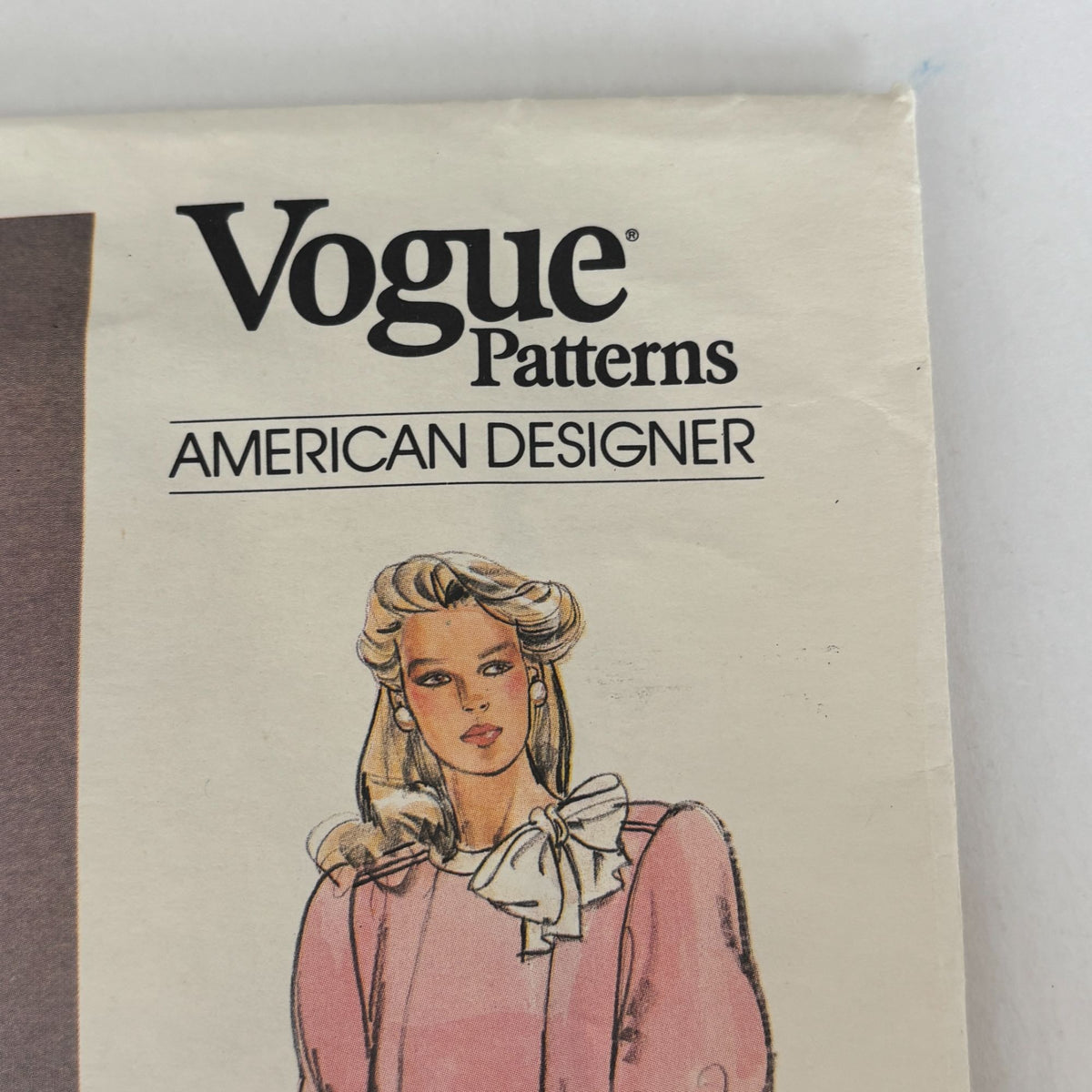 Vogue Sewing Pattern 1410 Albert Nipon Dress 1980s American Designer 12 Uncut
