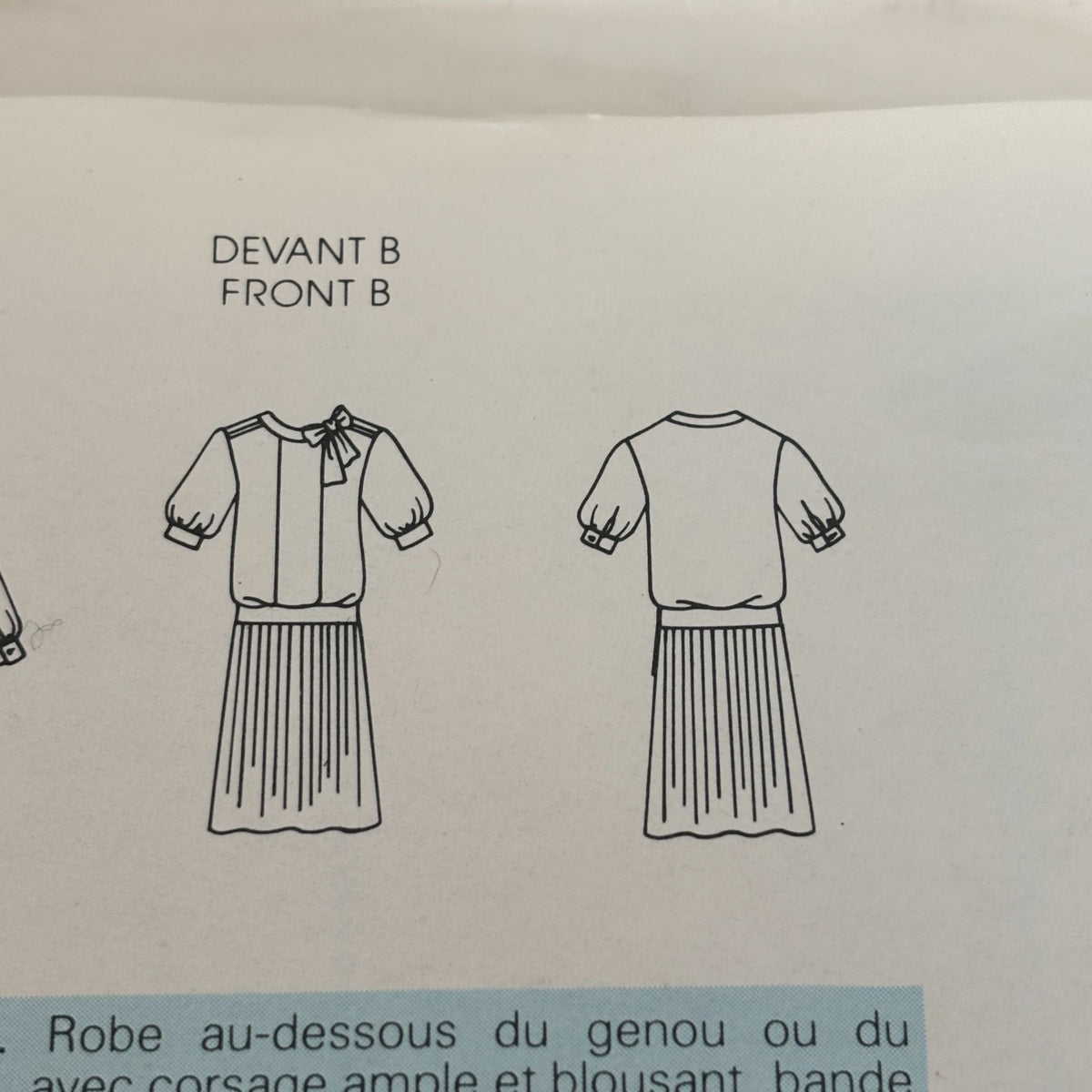 Vogue Sewing Pattern 1410 Albert Nipon Dress 1980s American Designer 12 Uncut