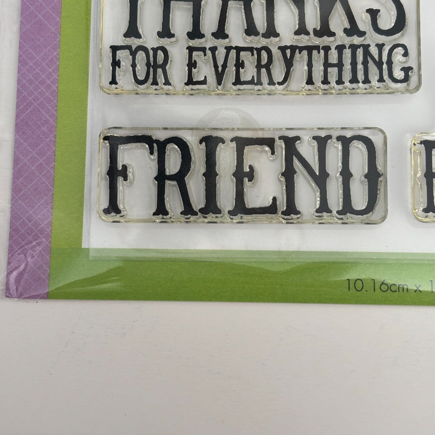 Hero Arts Poly Clear Stamps Big Ticket 4x6 Gift Tag Cardmaking Birthday Words Sentiments