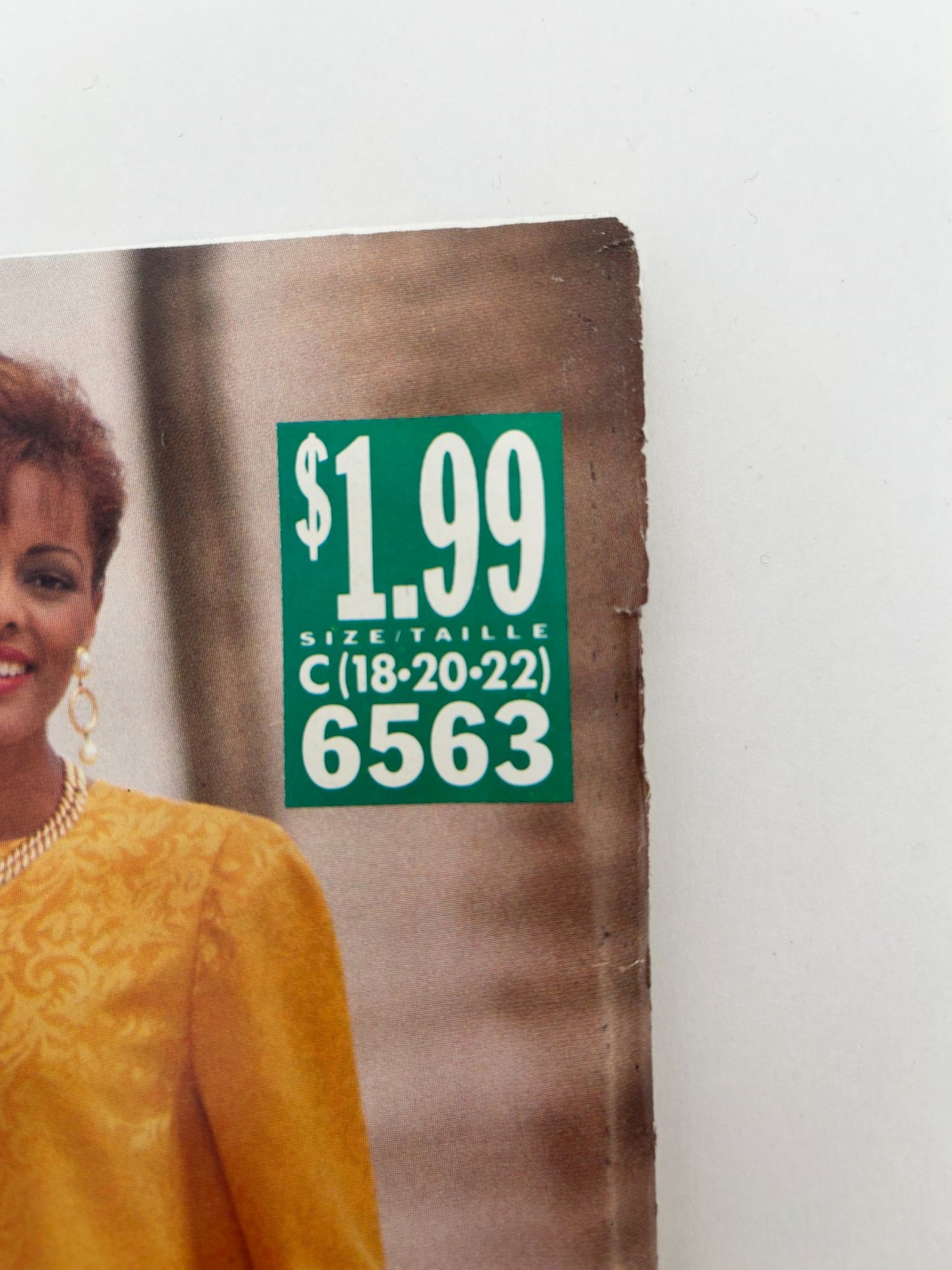 Butterick Sewing Pattern 6563 Career Outfit Top and Skirt Work 1990s 18 20 22 UC