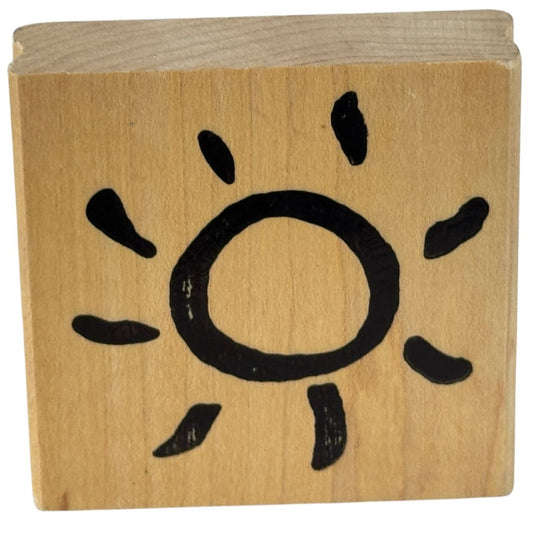 Rubber Seed Company Rubber Stamp Sun Sunshine Sky Weather Card Making Craft Big