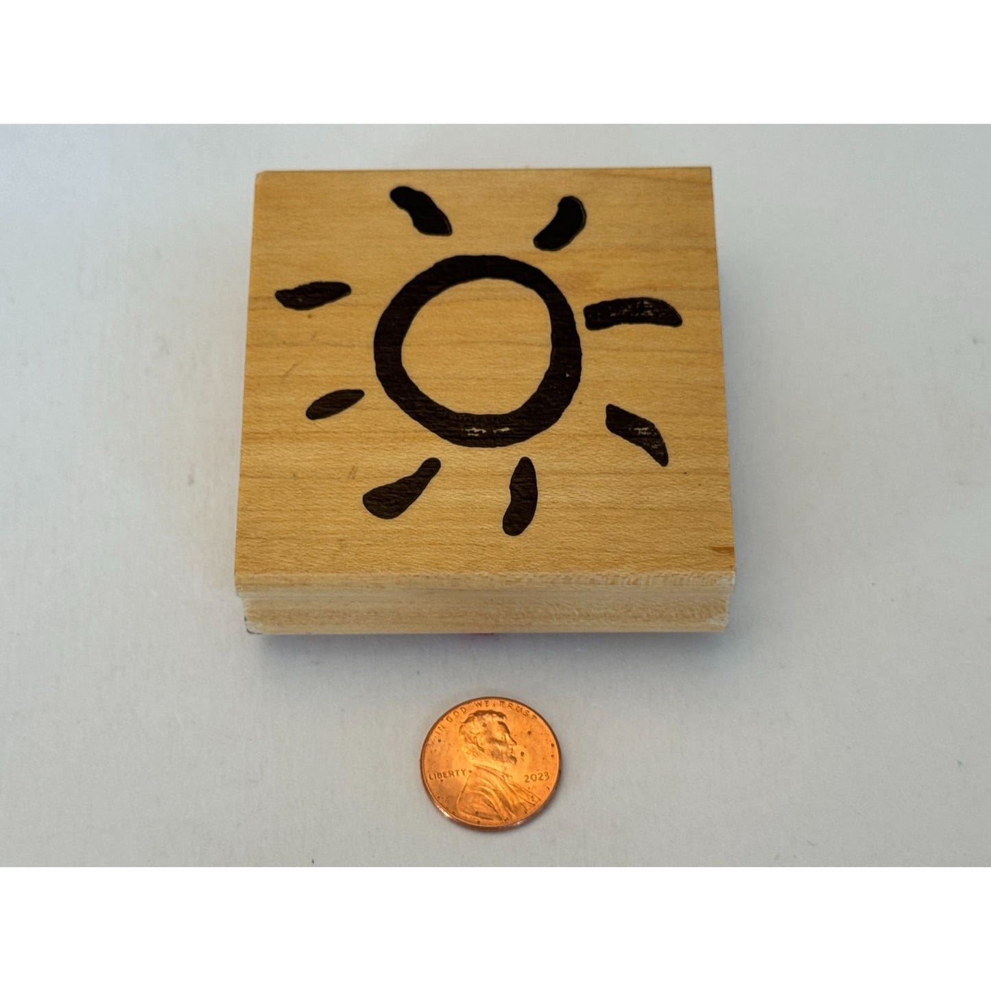 Rubber Seed Company Rubber Stamp Sun Sunshine Sky Weather Card Making Craft Big