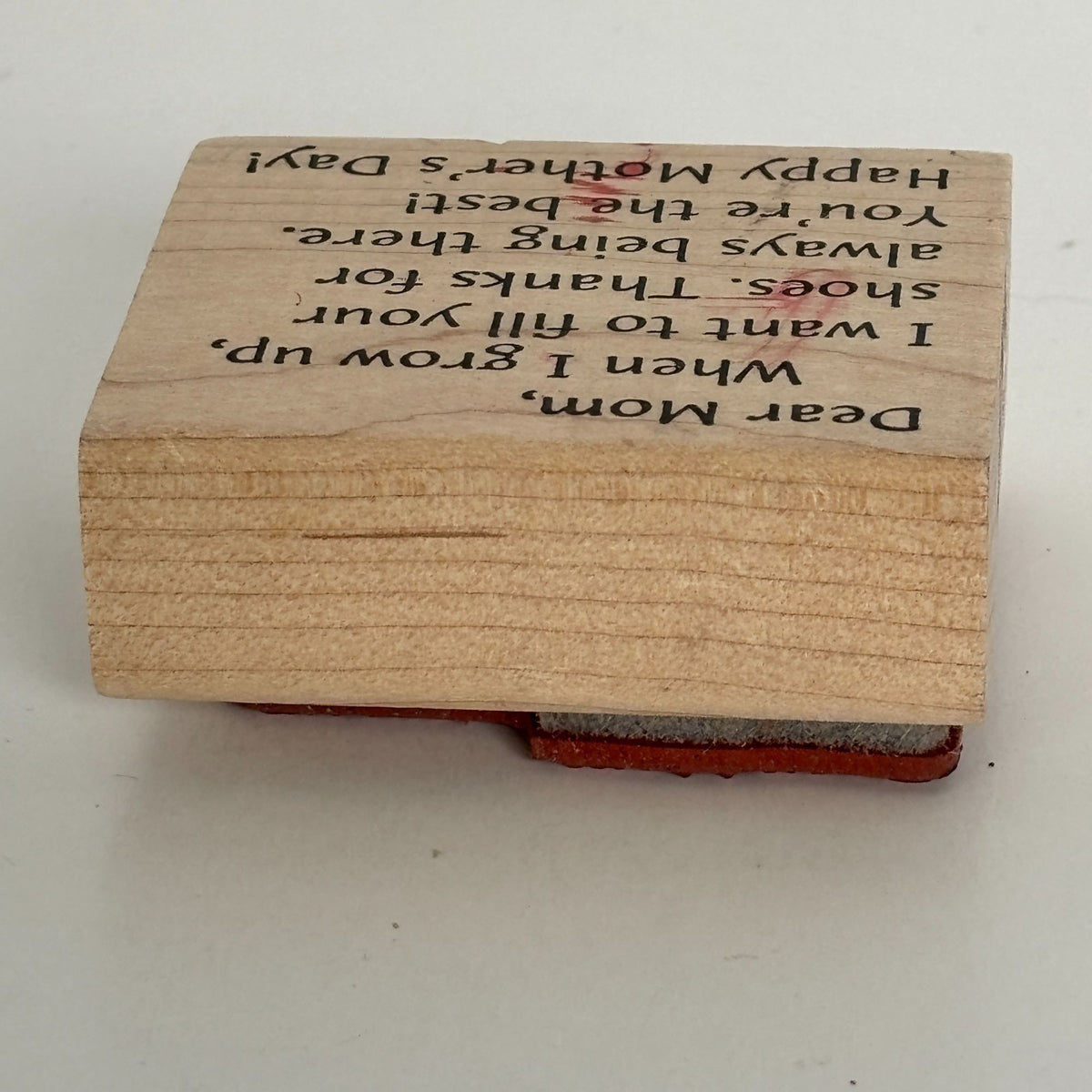 Peddlers Pack Rubber Stamp Dear Mom Mothers Day Cardmaking Sentiment Words Quote Message