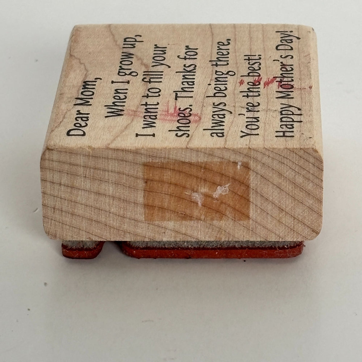 Peddlers Pack Rubber Stamp Dear Mom Mothers Day Cardmaking Sentiment Words Quote Message