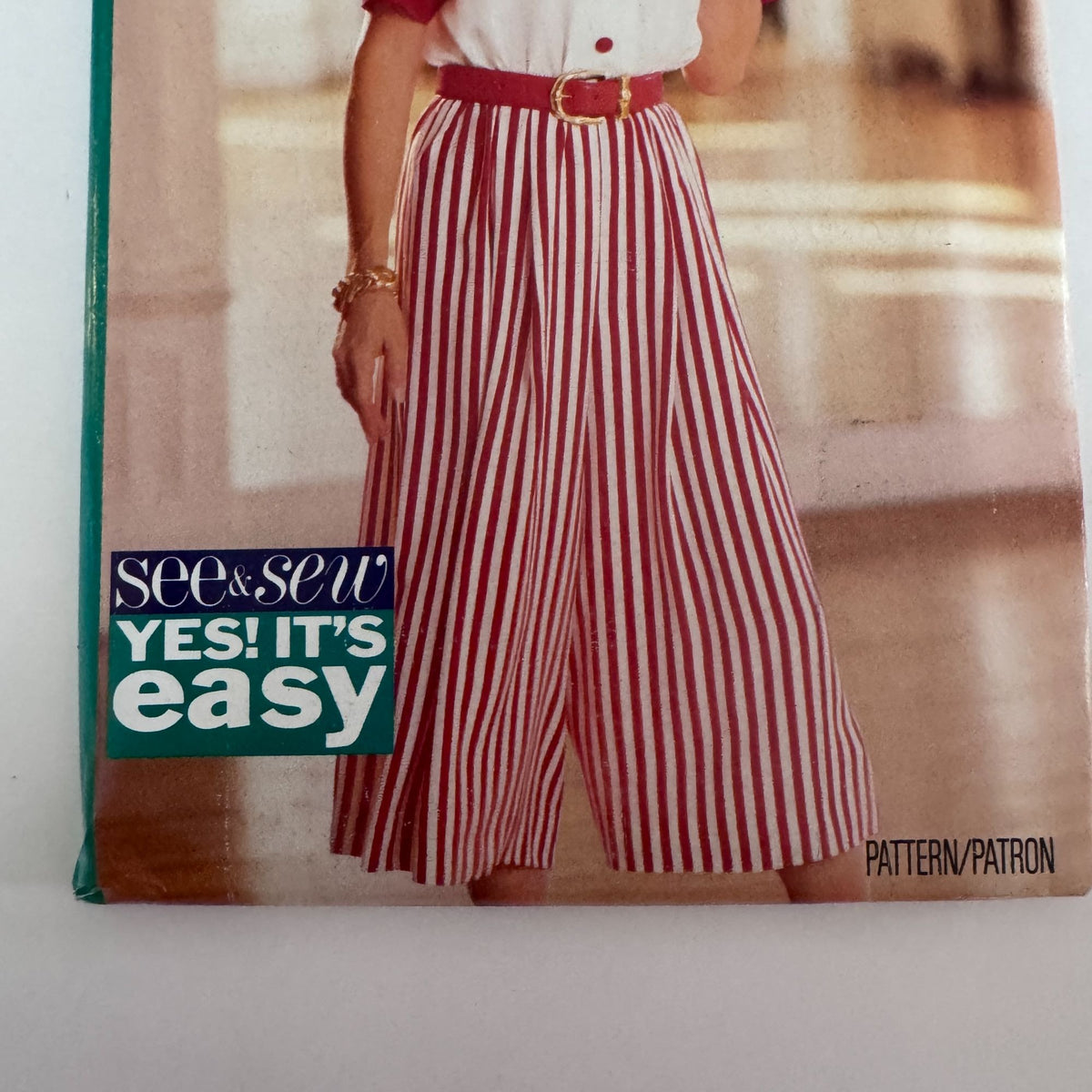 Butterick Sewing Pattern 6880 Culotte Dress Wide-Legged Pants 90s 18 20 22 Uncut Vintage