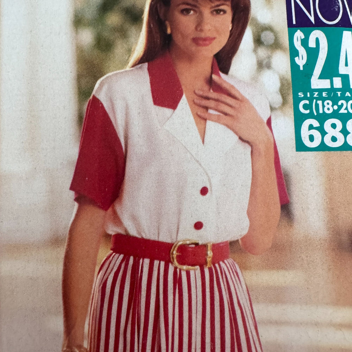 Butterick Sewing Pattern 6880 Culotte Dress Wide-Legged Pants 90s 18 20 22 Uncut Vintage