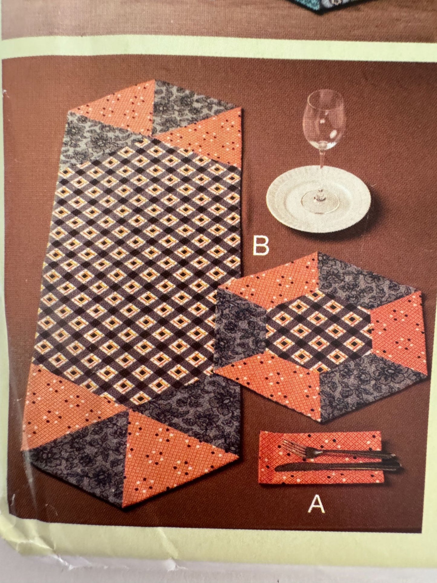 Kwik Sew Sewing Pattern Ellie Mae K186 Table Setting Home Decor Runner Napkins