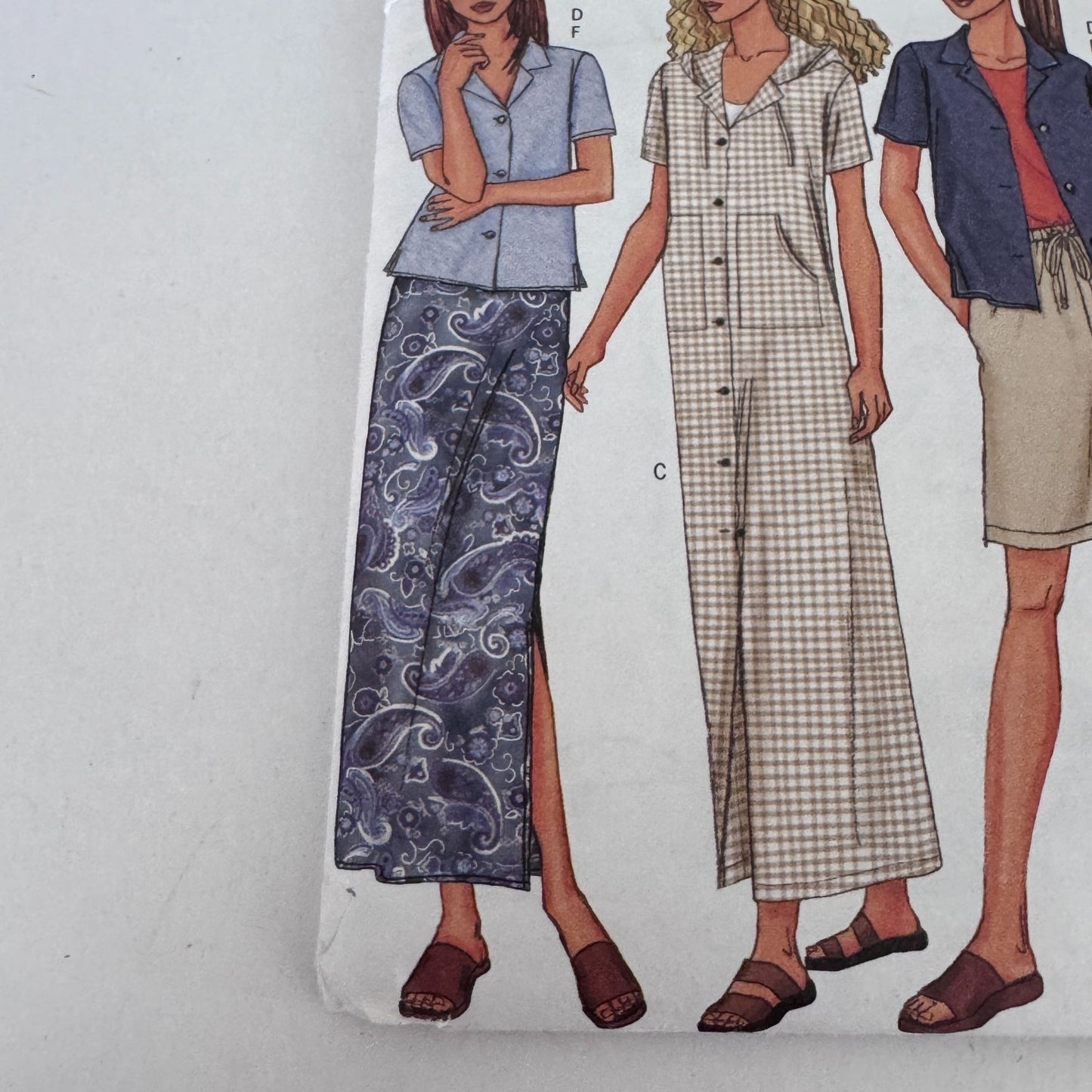 Butterick Sewing Pattern 3144 Summer Top Dress Shorts Skirt Casual 14 16 18 Uncut