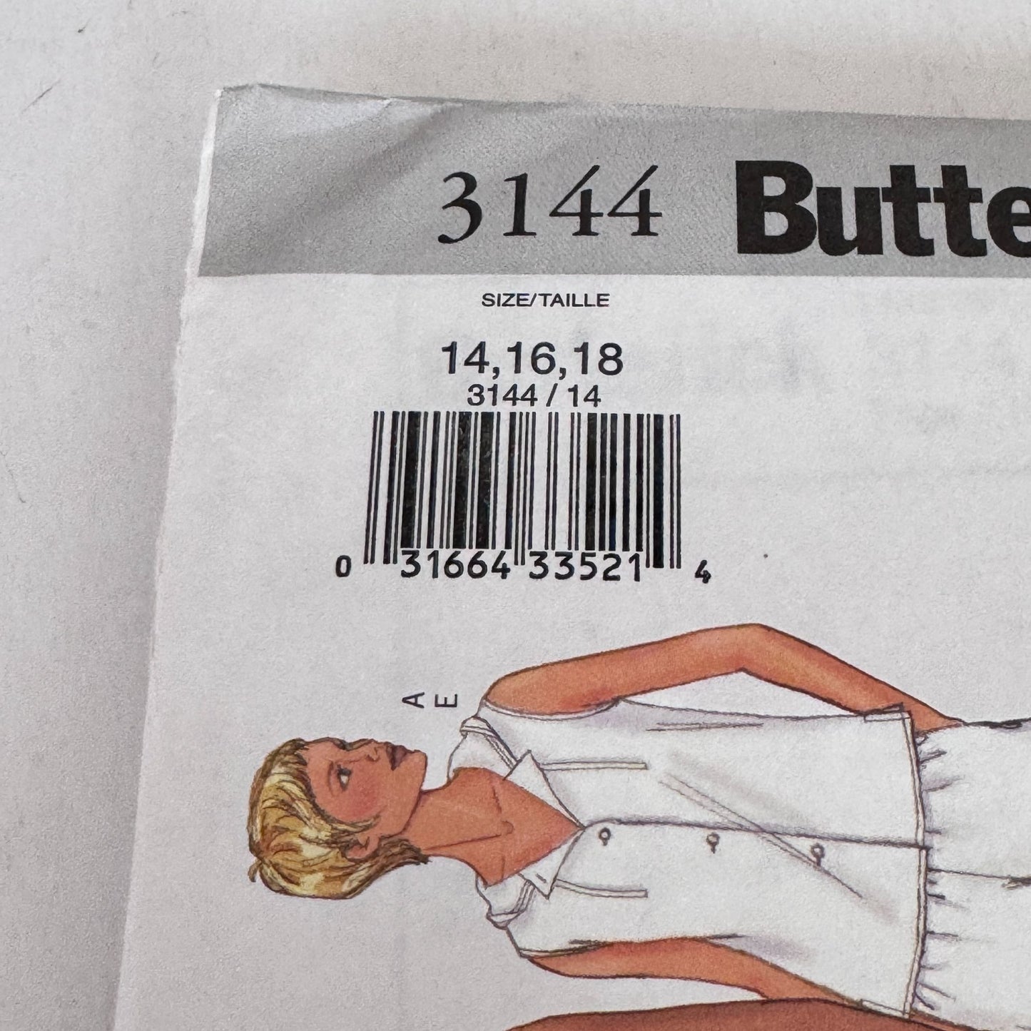 Butterick Sewing Pattern 3144 Summer Top Dress Shorts Skirt Casual 14 16 18 Uncut