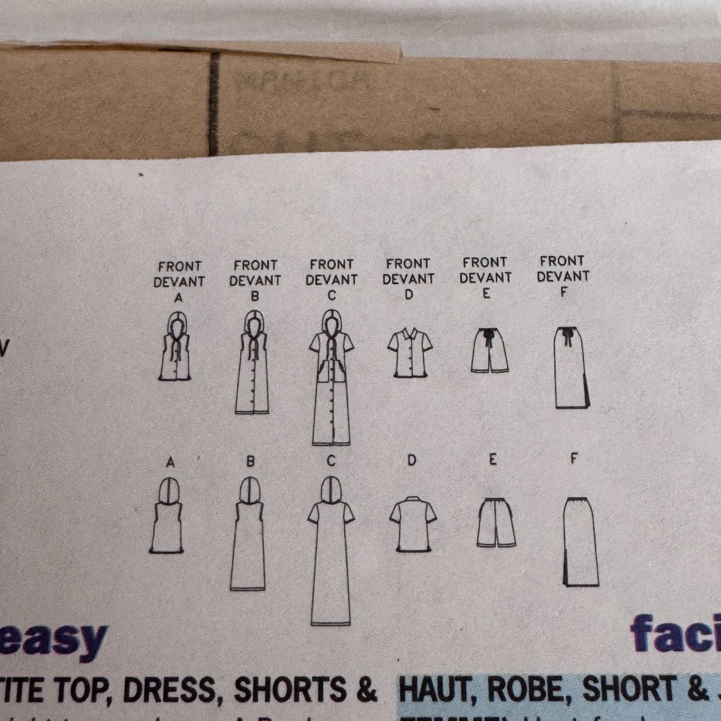 Butterick Sewing Pattern 3144 Summer Top Dress Shorts Skirt Casual 14 16 18 Uncut