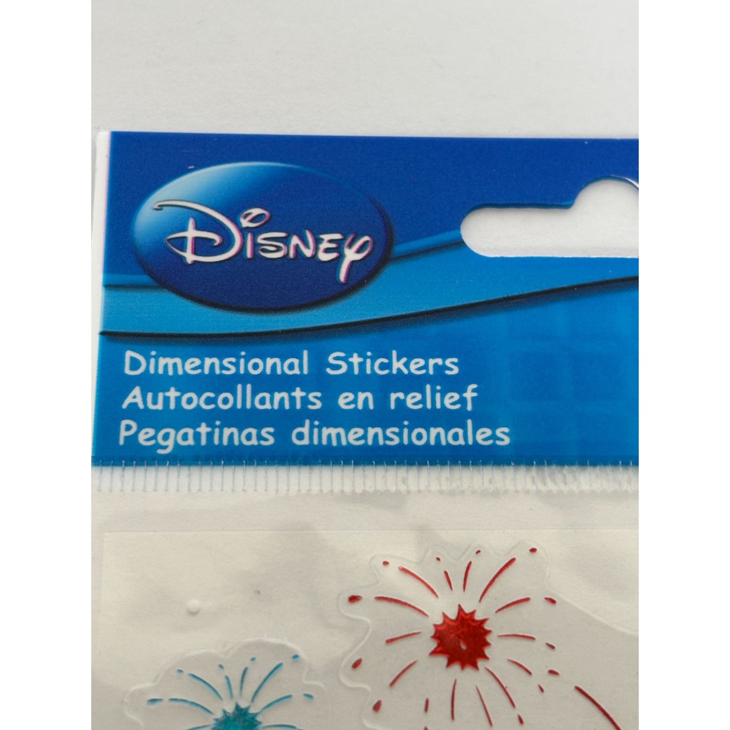 Fireworks Mickey Mouse Dimensional Stickers Disney World Vacation Couple Craft