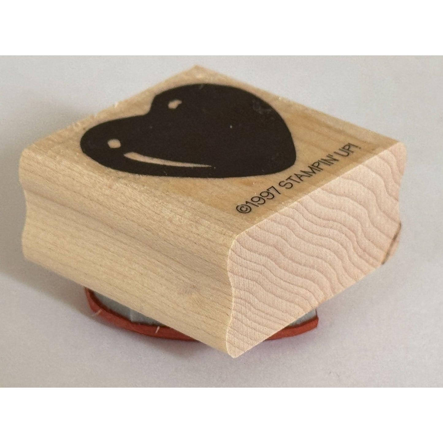 Stampin Up Rubber Stamp Heart Balloon Birthday Party Love Craft Card Making Wood