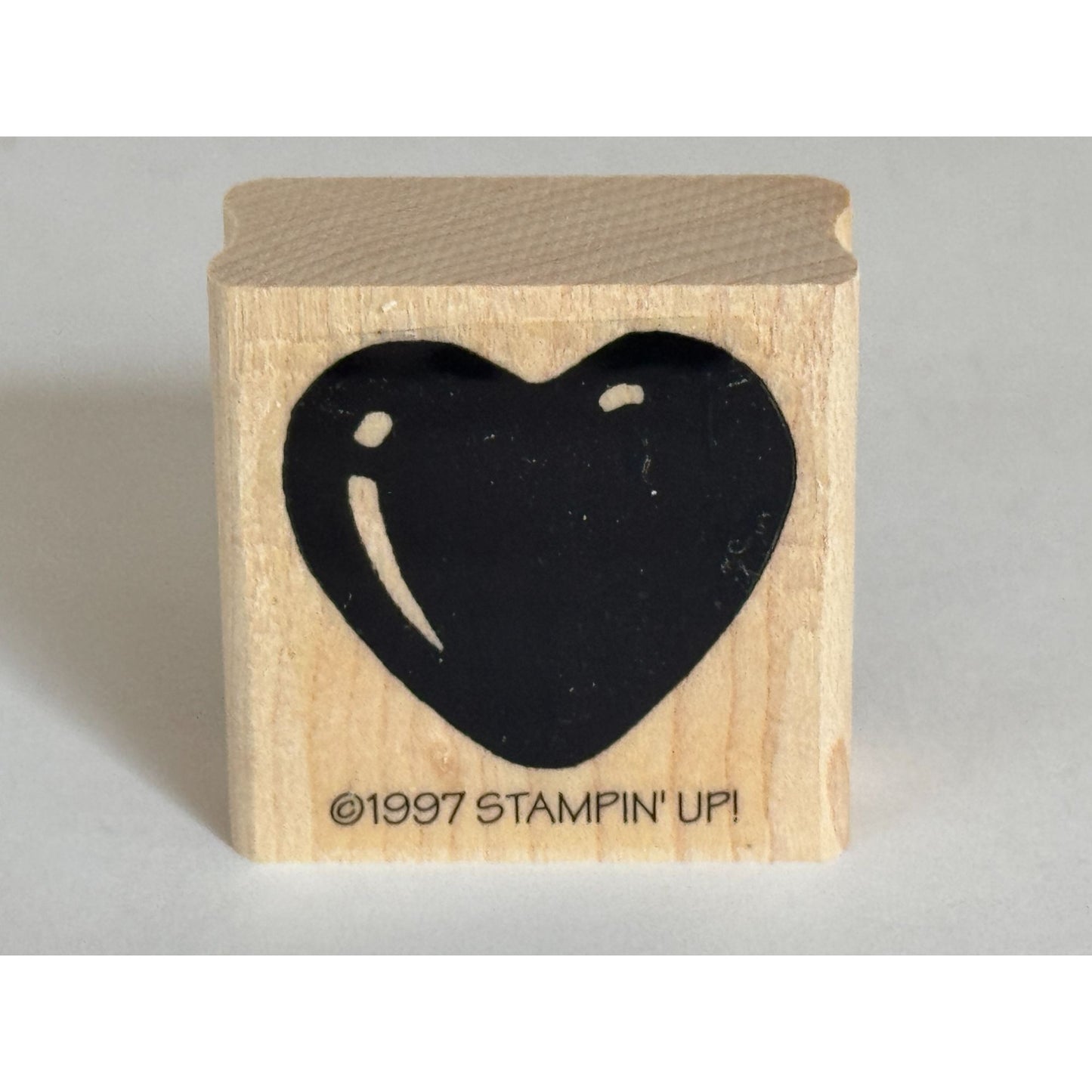 Stampin Up Rubber Stamp Heart Balloon Birthday Party Love Craft Card Making Wood