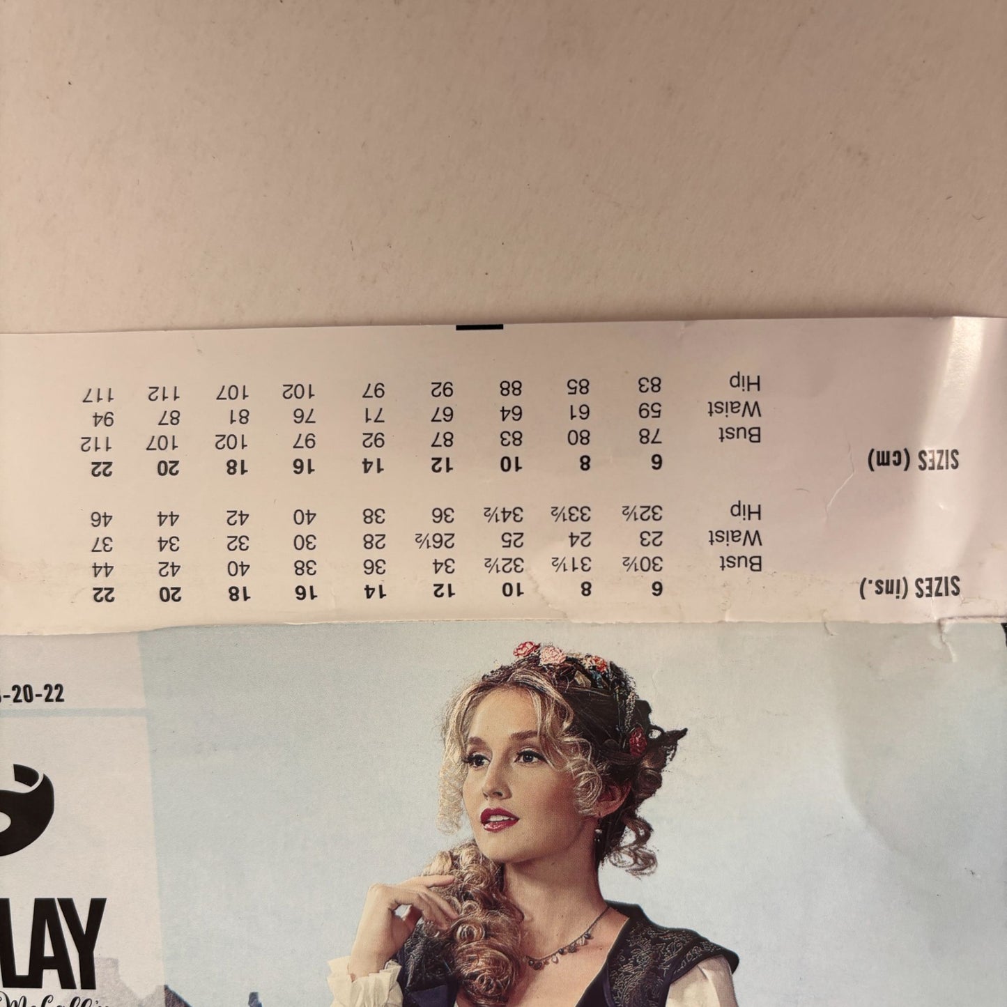 McCalls Cosplay Sewing Pattern M2089 Abigail Medieval Dress Renaissance Gown Costume 14-22 Uncut