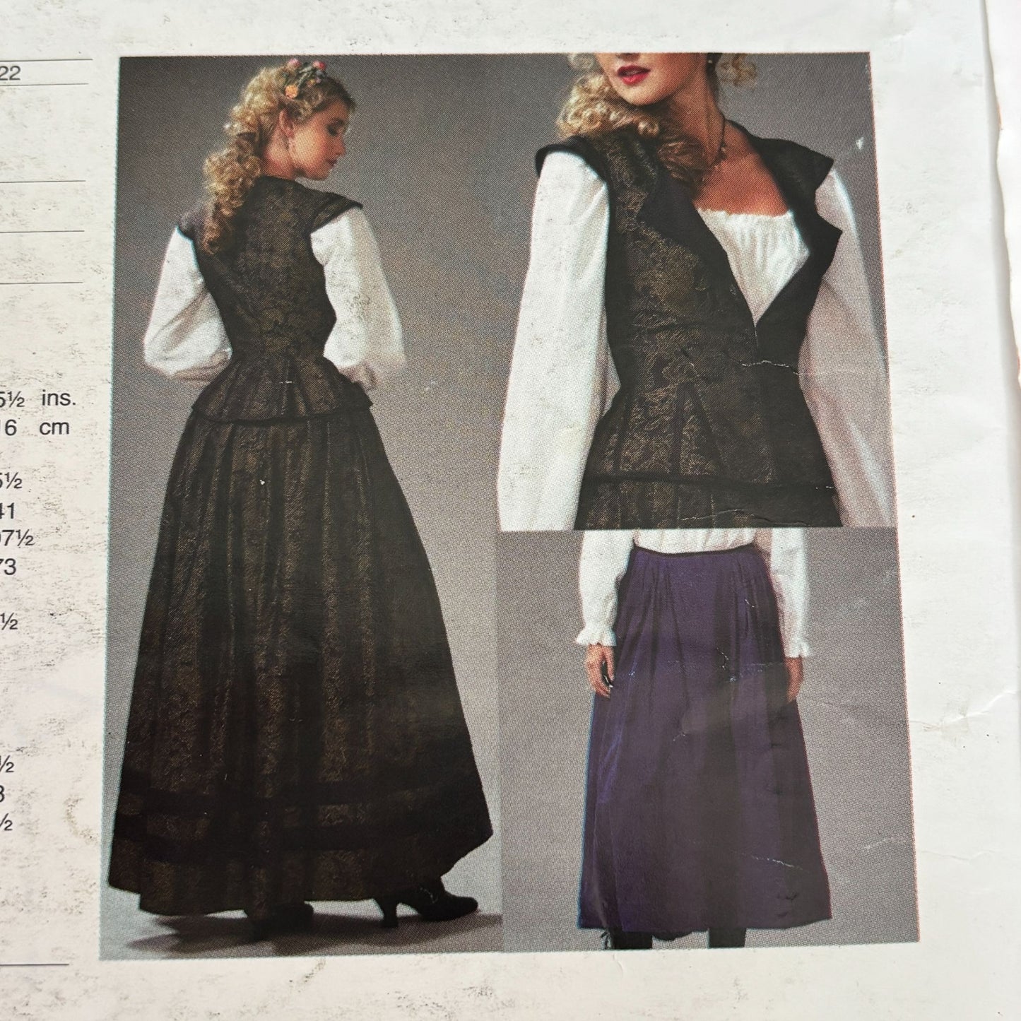 McCalls Cosplay Sewing Pattern M2089 Abigail Medieval Dress Renaissance Gown Costume 14-22 Uncut