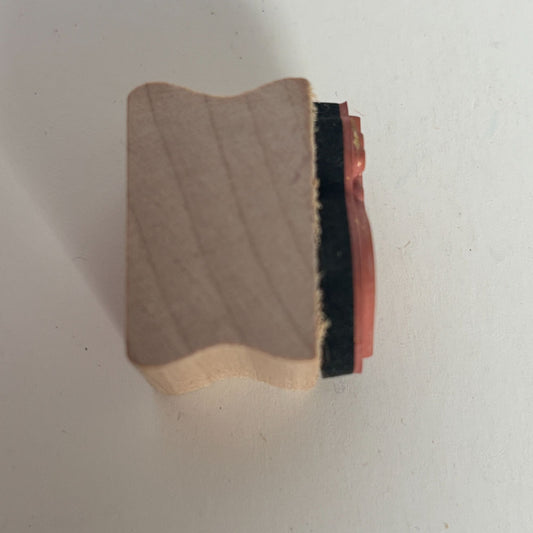 Christmas Tree Ornament Wooden Rubber Stamp Holiday Card Making Craft Small 1 in