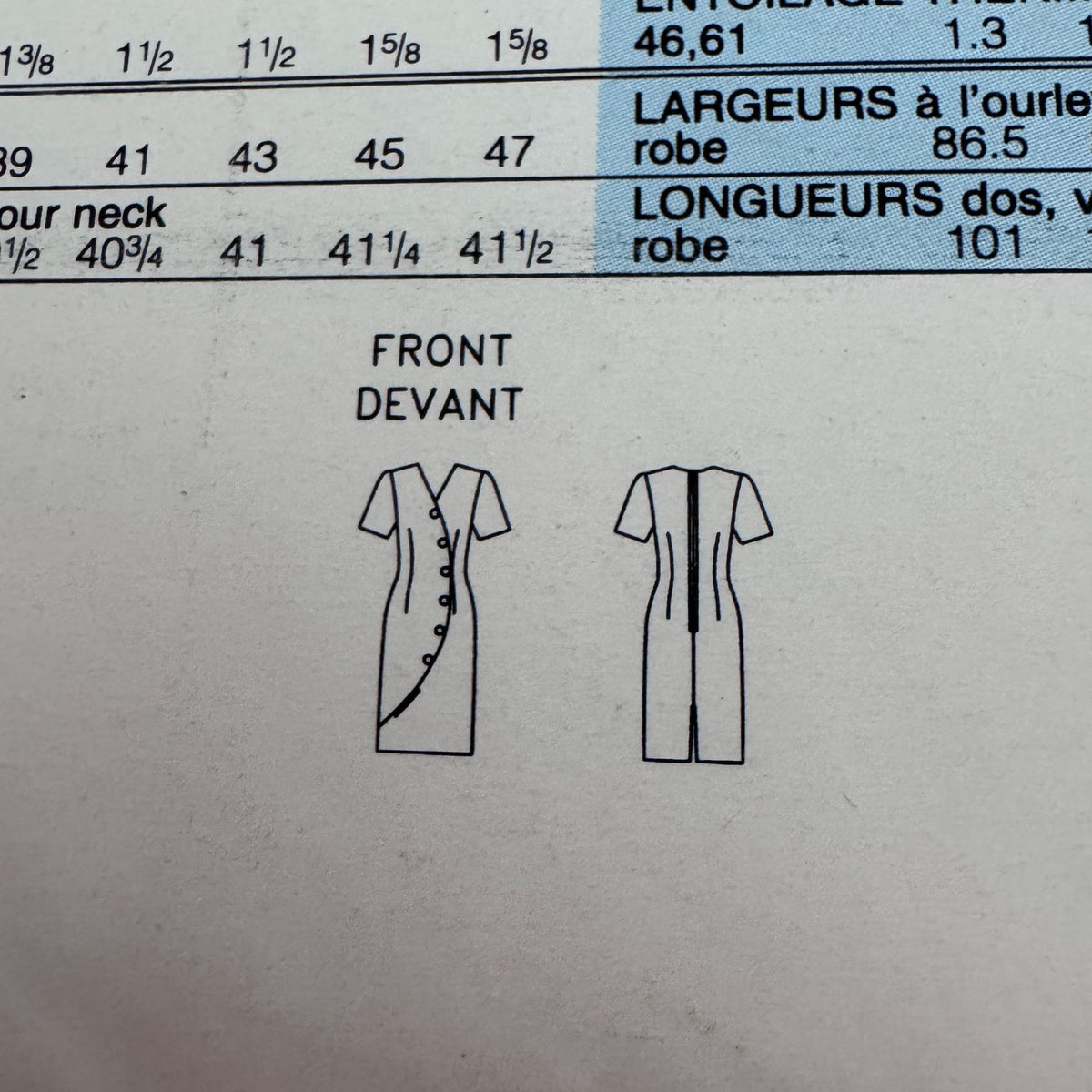 Butterick Sewing Pattern 6882 Button Front Dress Career Work 12 14 16 90s Uncut