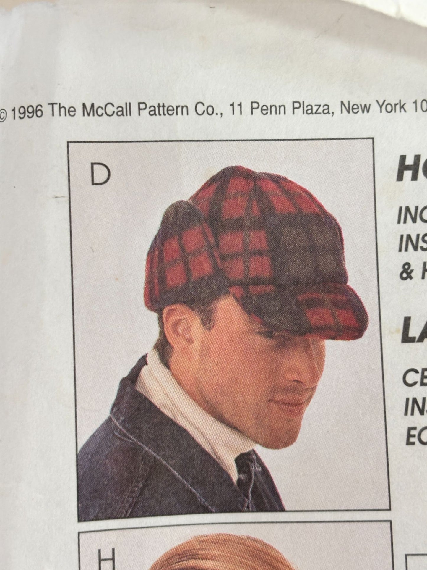McCalls Sewing Pattern 9063 Winter Hats Scarf Neck Warmer Hood Dickie Skiing UC