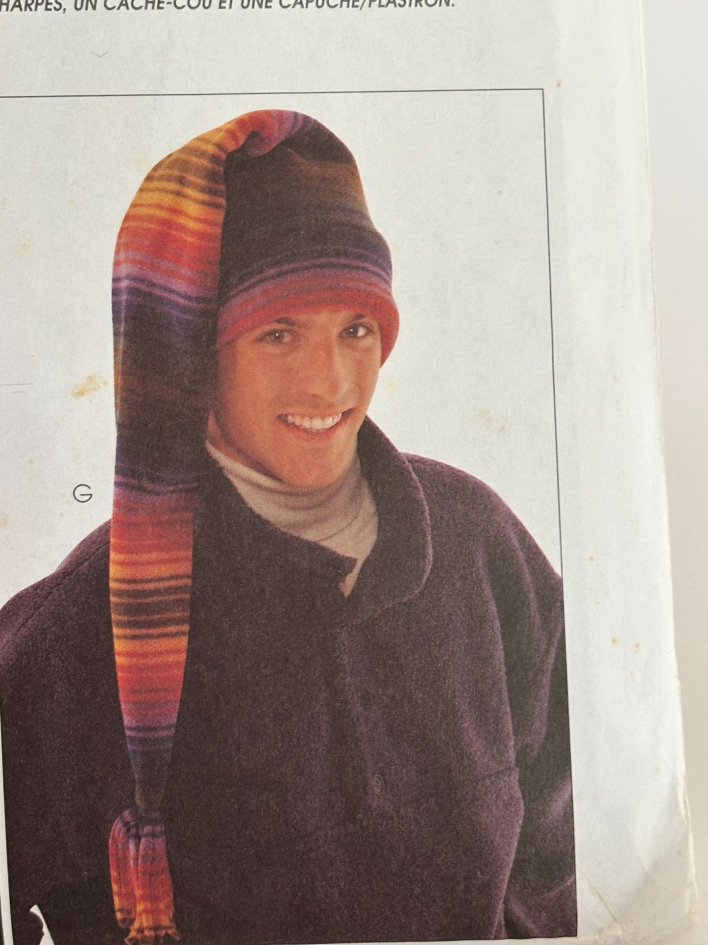 McCalls Sewing Pattern 9063 Winter Hats Scarf Neck Warmer Hood Dickie Skiing UC