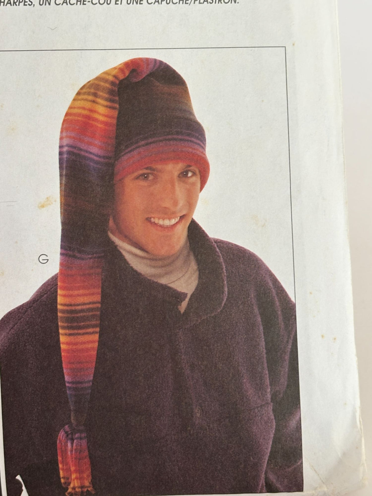 McCalls Sewing Pattern 9063 Winter Hats Scarf Neck Warmer Hood Dickie Skiing UC