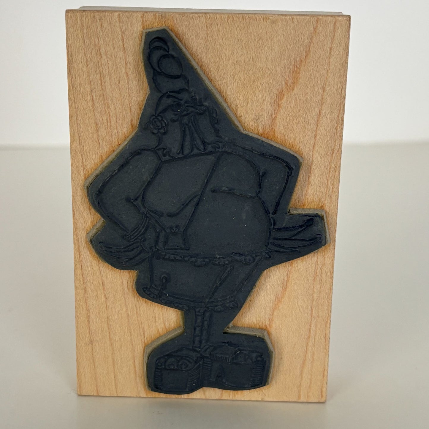 Art Impressions Rubber Stamp Chicken Fashion Heels Bird Brains Chic Chick T-1875
