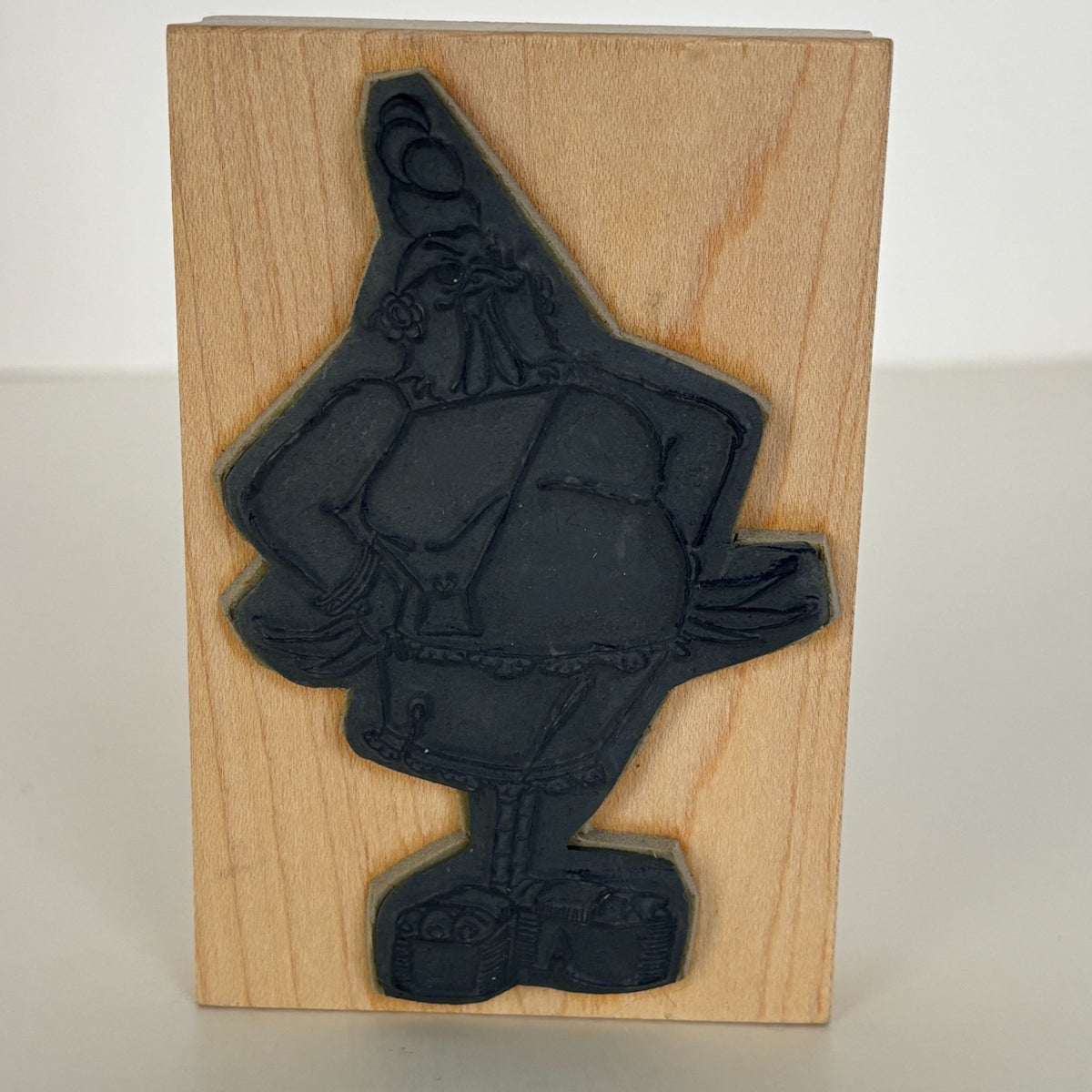 Art Impressions Rubber Stamp Chicken Fashion Heels Bird Brains Chic Chick T-1875
