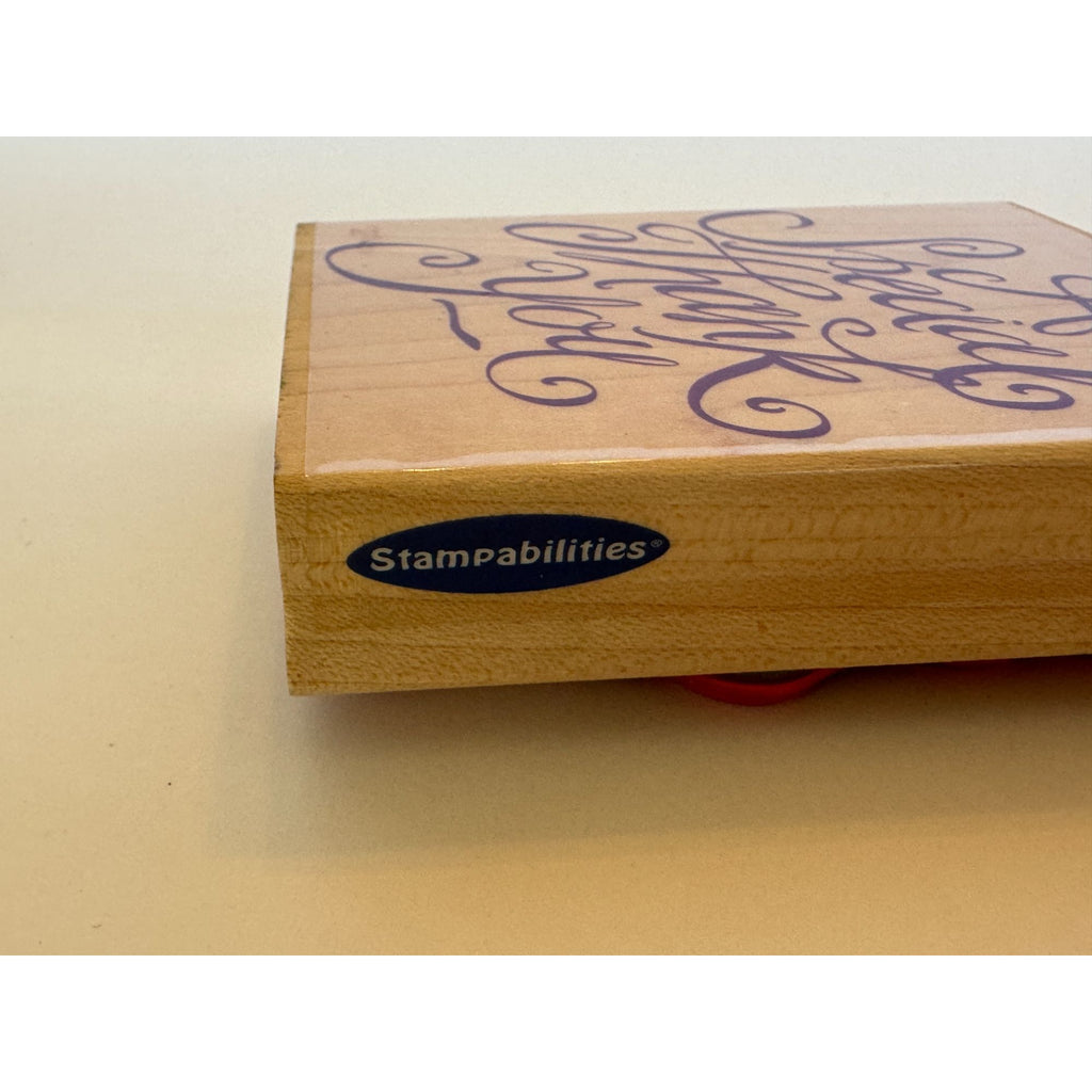 Stampabilities Rubber Stamp A Special Thank You Cardmaking Words Sentiment Big
