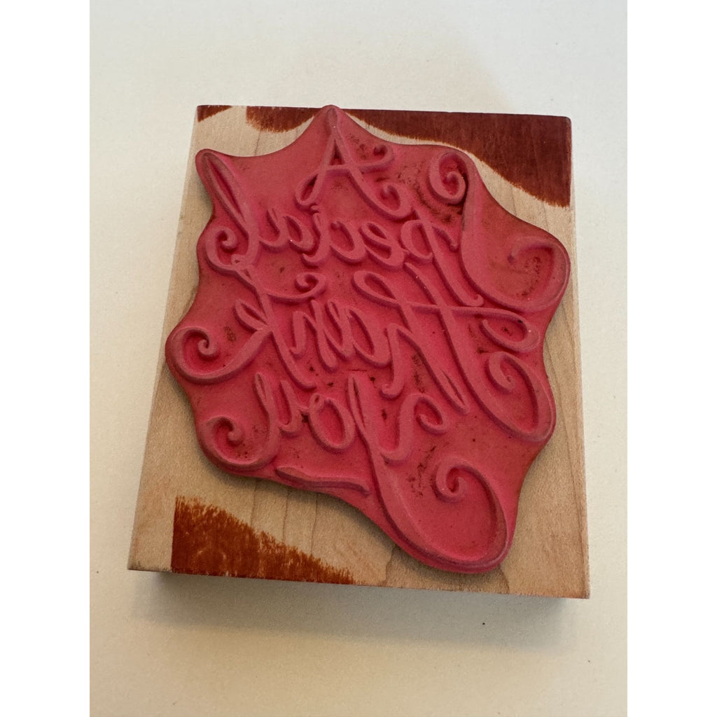 Stampabilities Rubber Stamp A Special Thank You Cardmaking Words Sentiment Big