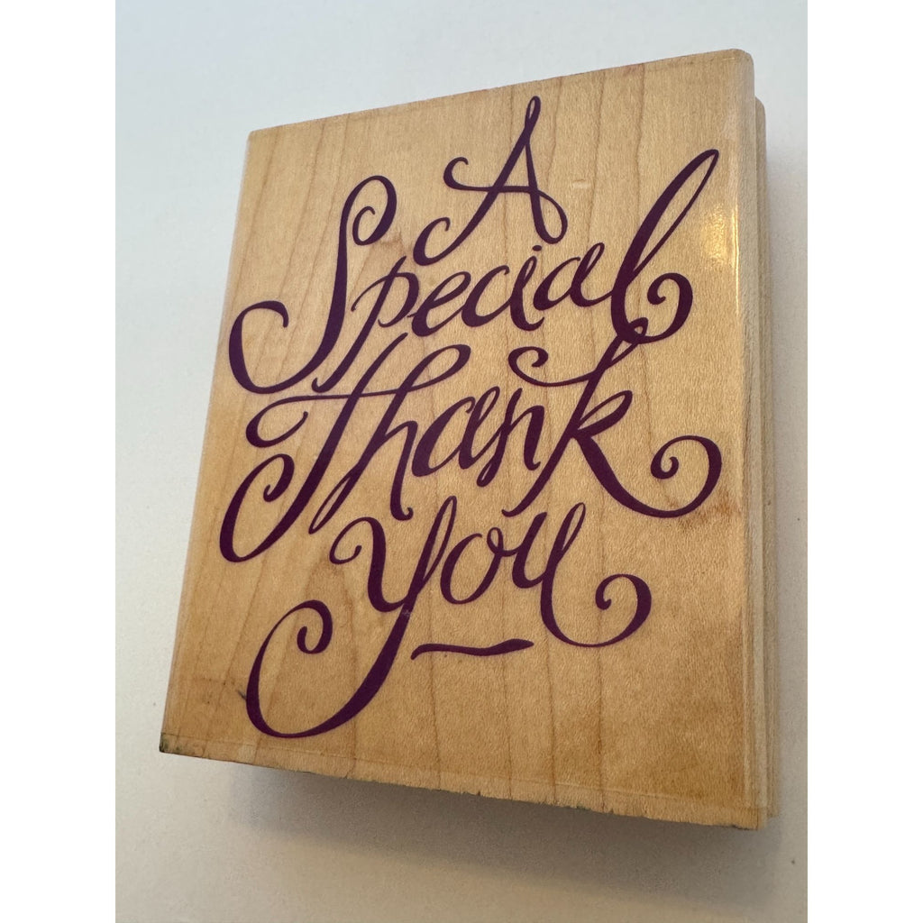 Stampabilities Rubber Stamp A Special Thank You Cardmaking Words Sentiment Big
