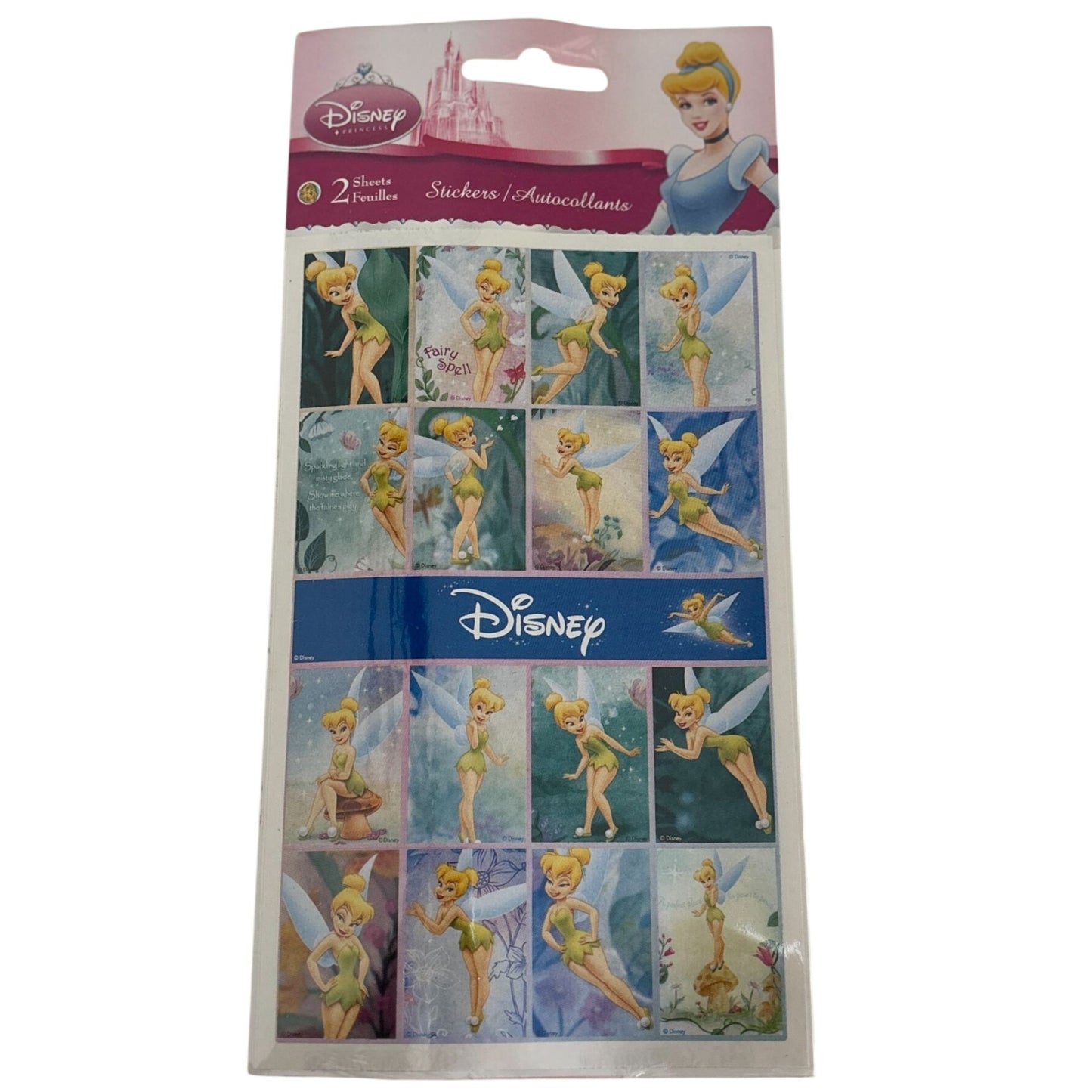 Disney Stickers Tinker Bell Sandylion Fairy Sticker Set Acid-Free Scrapbooking Craft Peter Pan