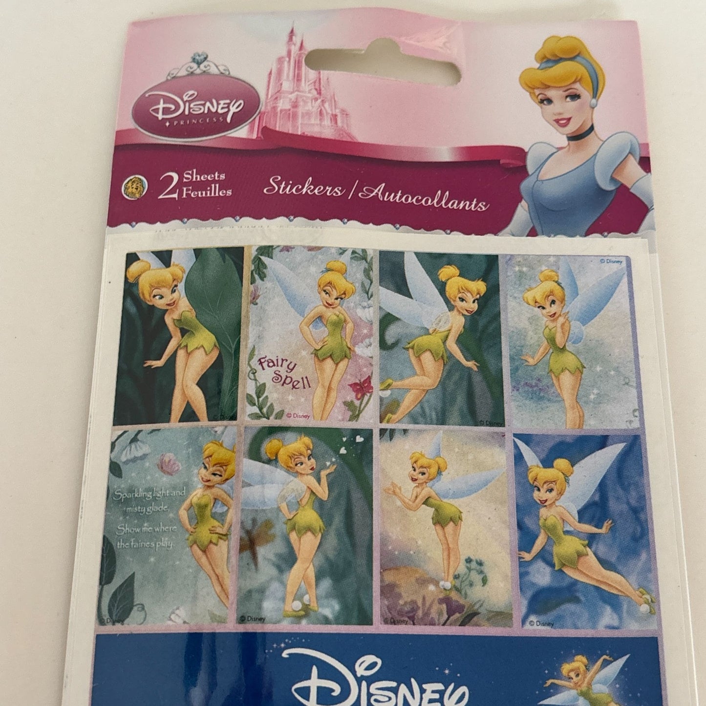 Disney Stickers Tinker Bell Sandylion Fairy Sticker Set Acid-Free Scrapbooking Craft Peter Pan