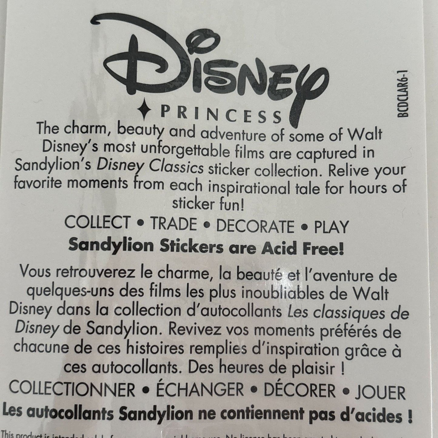 Disney Stickers Tinker Bell Sandylion Fairy Sticker Set Acid-Free Scrapbooking Craft Peter Pan