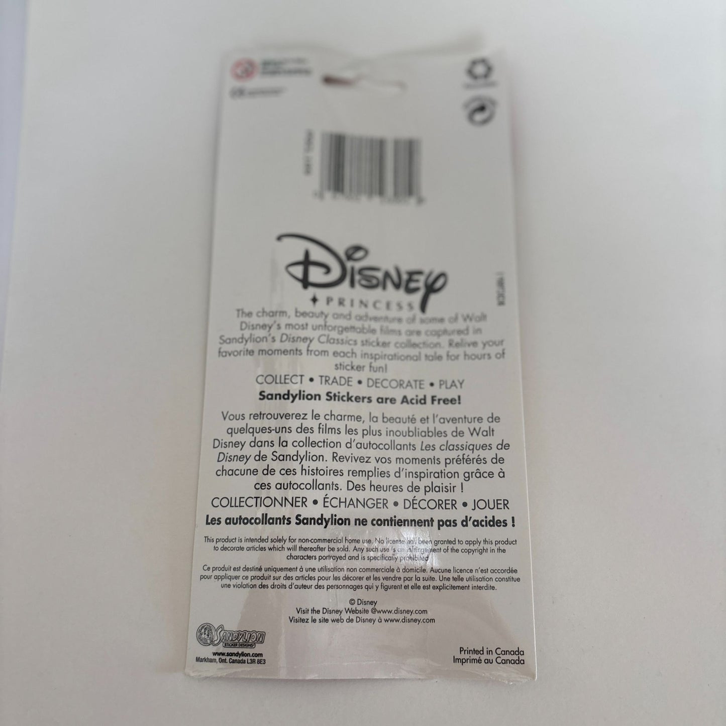 Disney Stickers Tinker Bell Sandylion Fairy Sticker Set Acid-Free Scrapbooking Craft Peter Pan
