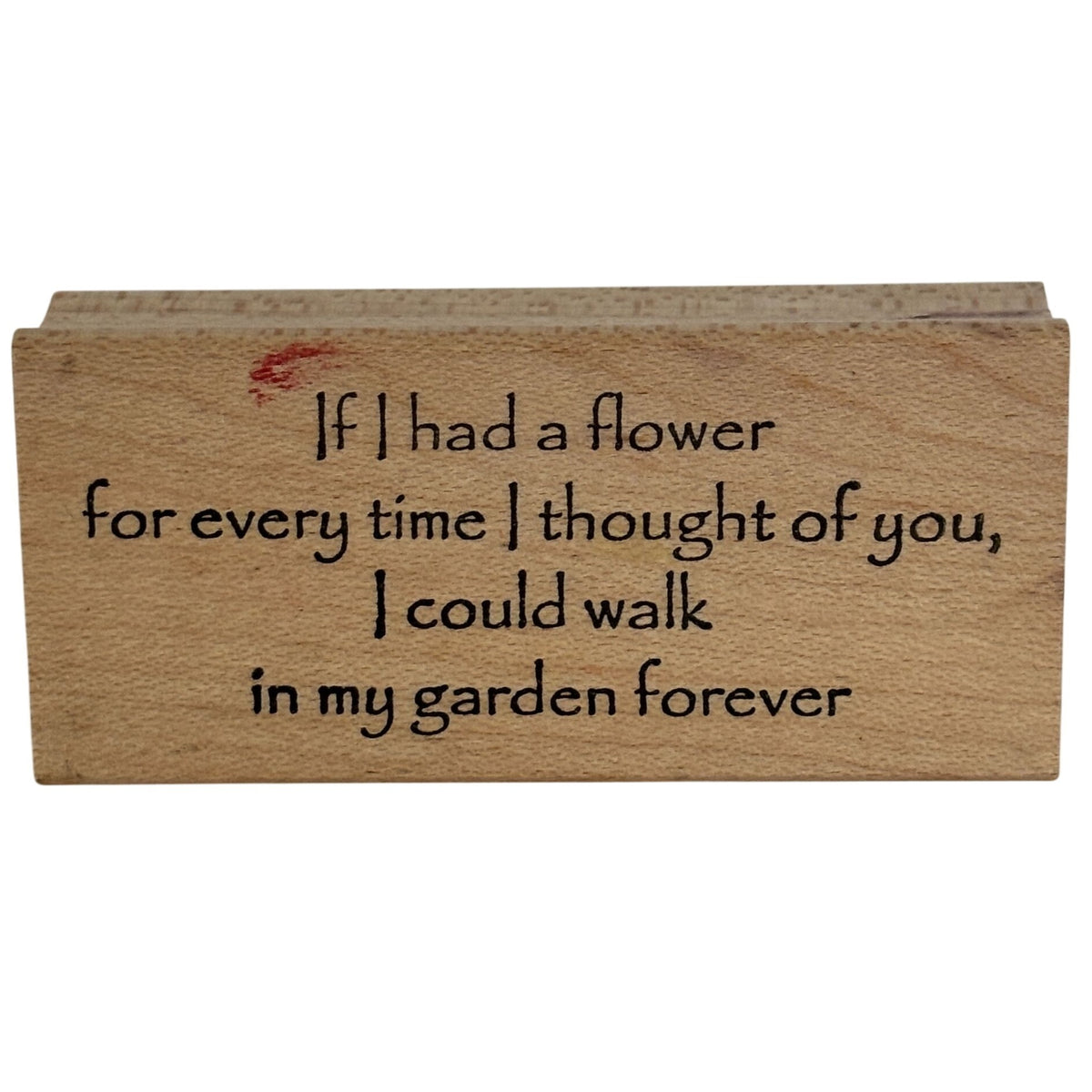 Make an Impression Rubber Stamp Love Quote Romantic Anniversary Card Making Gardener Flowers