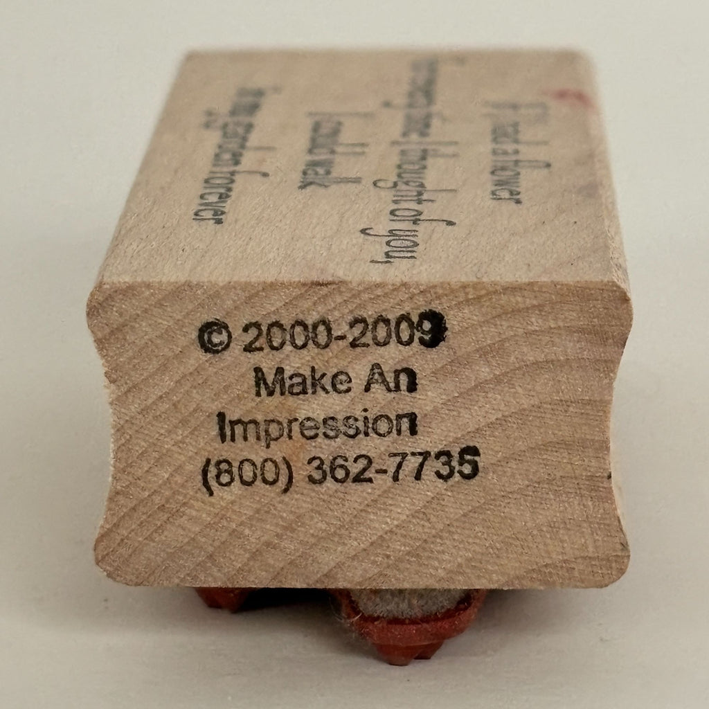 Make an Impression Rubber Stamp Love Quote Romantic Anniversary Card Making Gardener Flowers