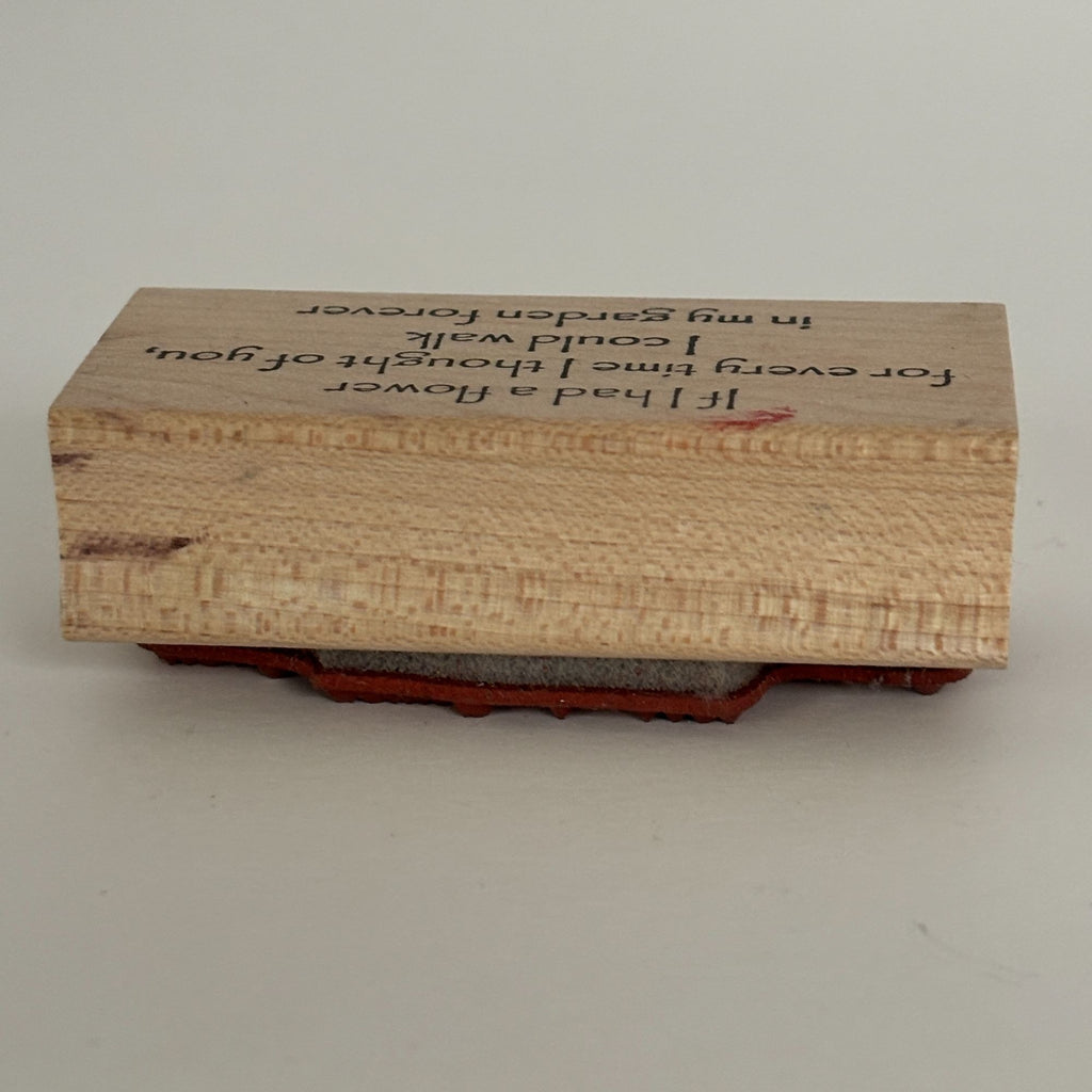 Make an Impression Rubber Stamp Love Quote Romantic Anniversary Card Making Gardener Flowers