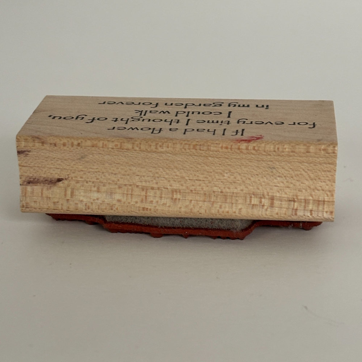Make an Impression Rubber Stamp Love Quote Romantic Anniversary Card Making Gardener Flowers