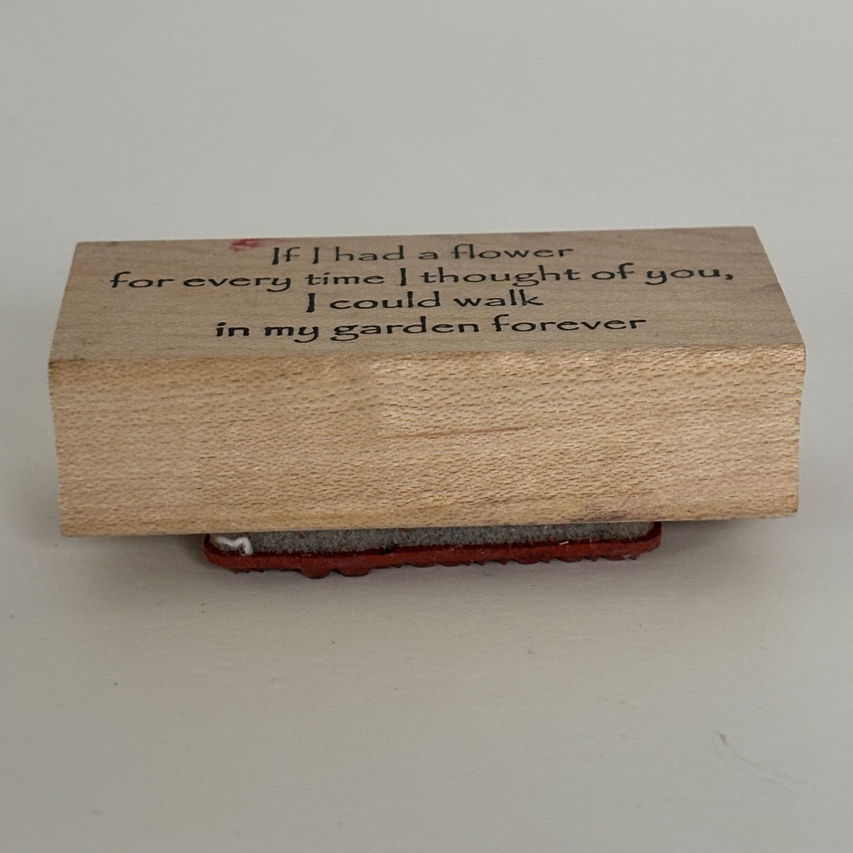 Make an Impression Rubber Stamp Love Quote Romantic Anniversary Card Making Gardener Flowers