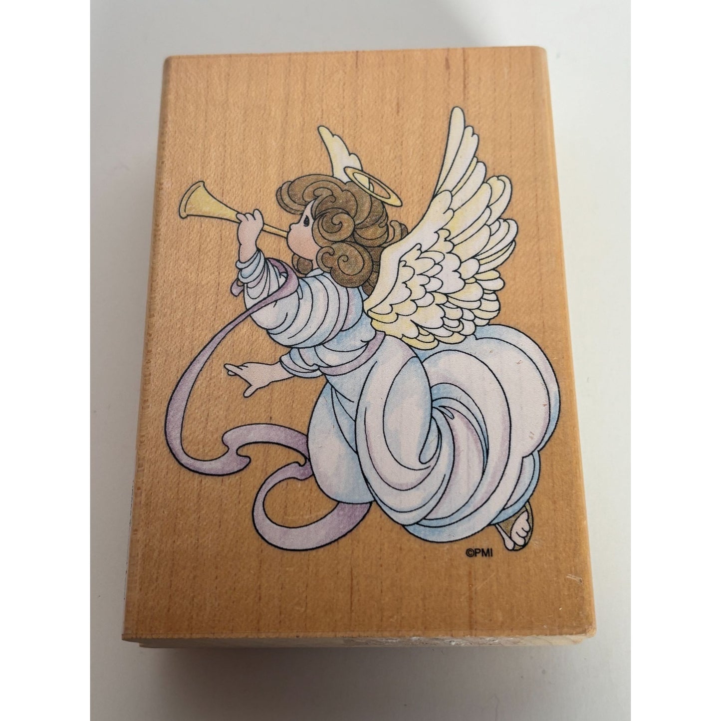 Stampendous Precious Moments Trumpet Angel Christmas Card Making Paper Craft