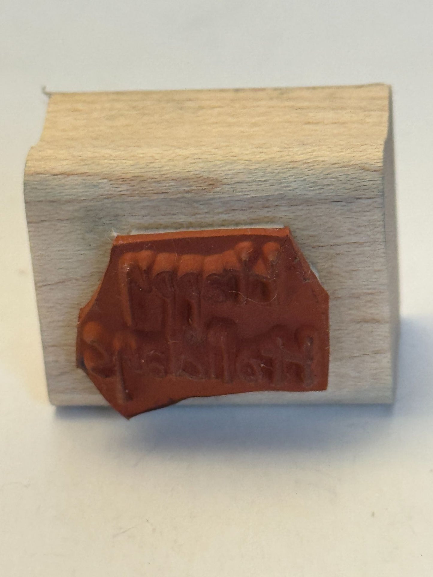 Stampin Up Rubber Stamp Happy Holidays Christmas Gift Tag Card Making Small Word
